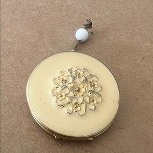Vintage Enamel and Gold Floral locket/pendant
